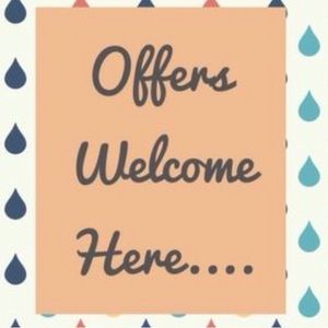 Feel free to make offers!