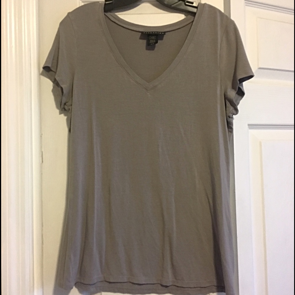 Gray V Neck