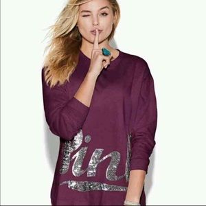 VS PINK Bling Long Sleeve Shirt