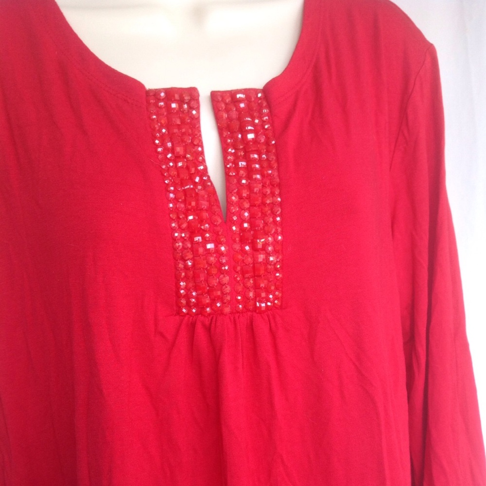 Sequins Red Top - Picture 3 of 4