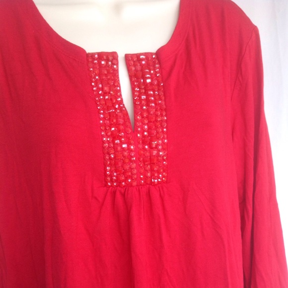 Sequins Red Top - Picture 3 of 4