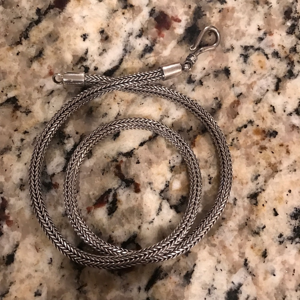 Sterling Silver Herringbone Chain 16 in