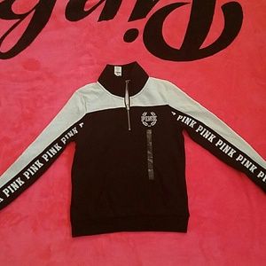 Pink VS Half zip hoodie