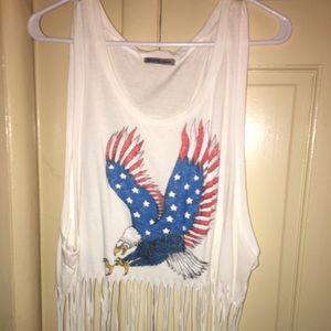 Fringe tank top