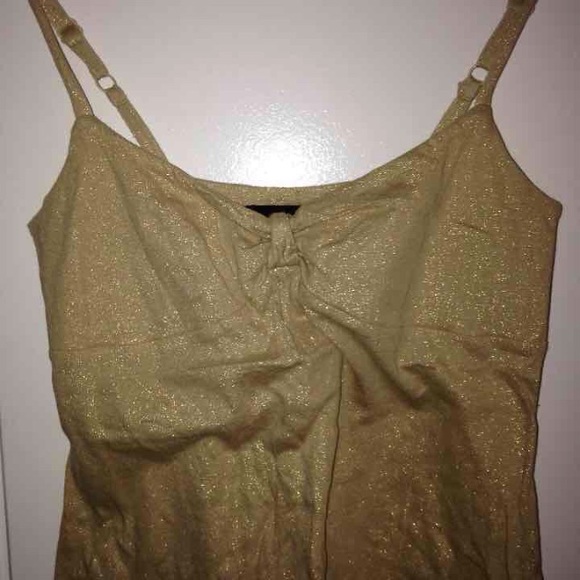 Glittery Gold Tank - Picture 2 of 3