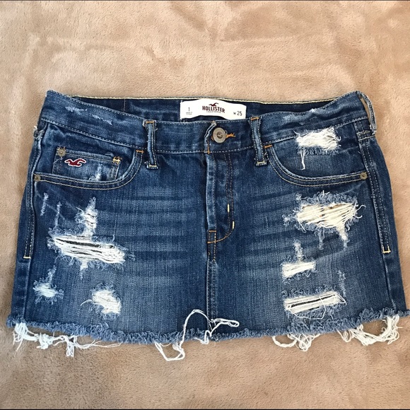 SOLD ON ♏️ercari HOLLISTER Jean mini skirt - Picture 1 of 3