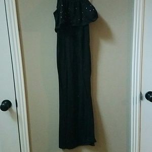 Black maxi dress