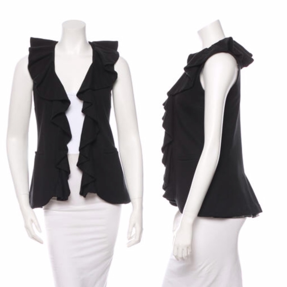 NWT Alice + Olivia Vest in Black, size S