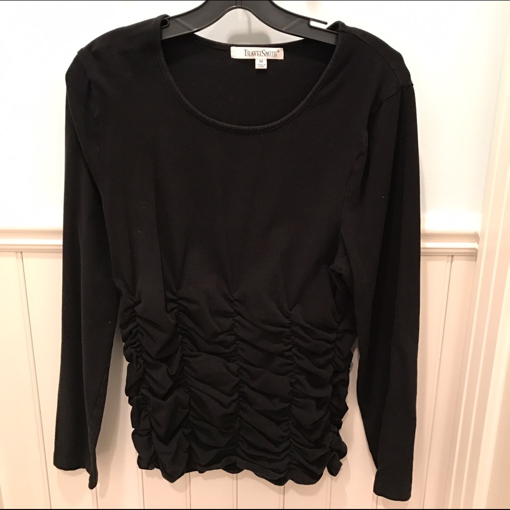Black rouched top