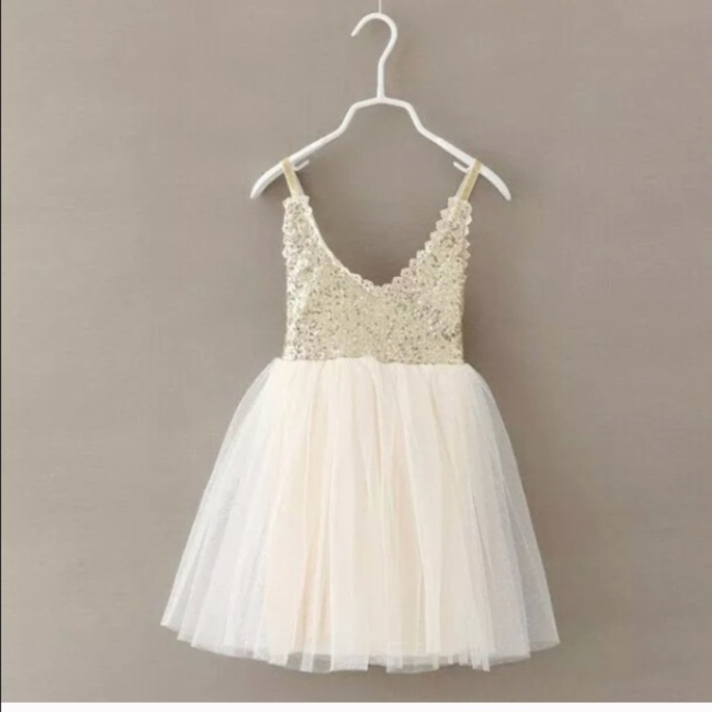 Custom order - Ivory sequence dress