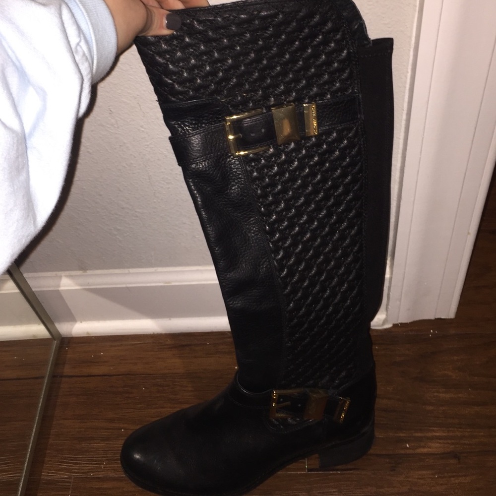 Vince Camuto Black Riding Boots