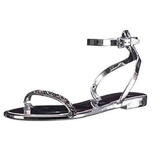 Ted Baker "Amorpha" jelly sandal in silver