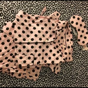 NWOT VS cotton pajama set w/ eye mask