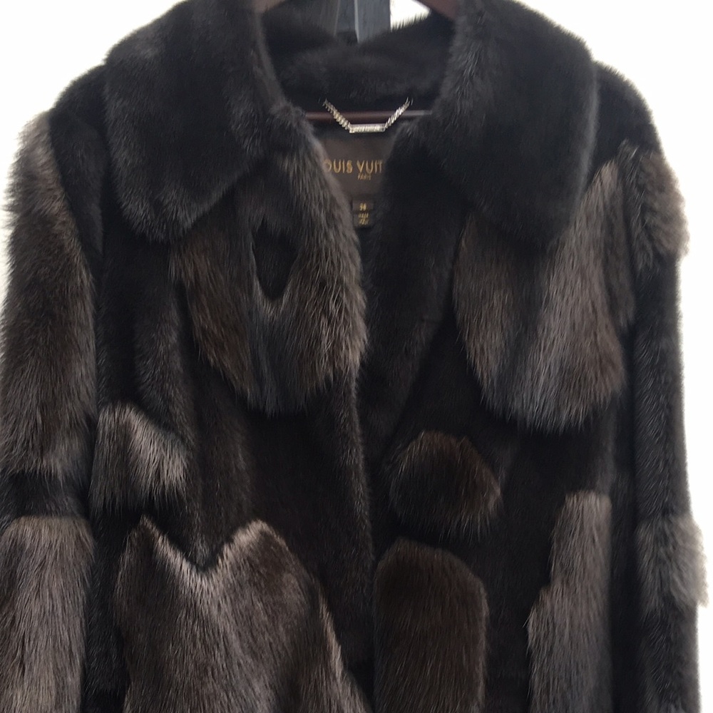 Rare Louis Vuitton Graffiti Mink/Sable Fur Coat