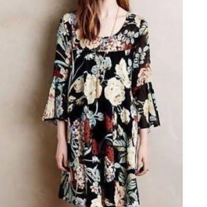 Anthropologie Endora swing floral dress, sz M