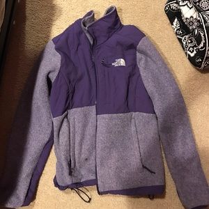 Purple north face jacket