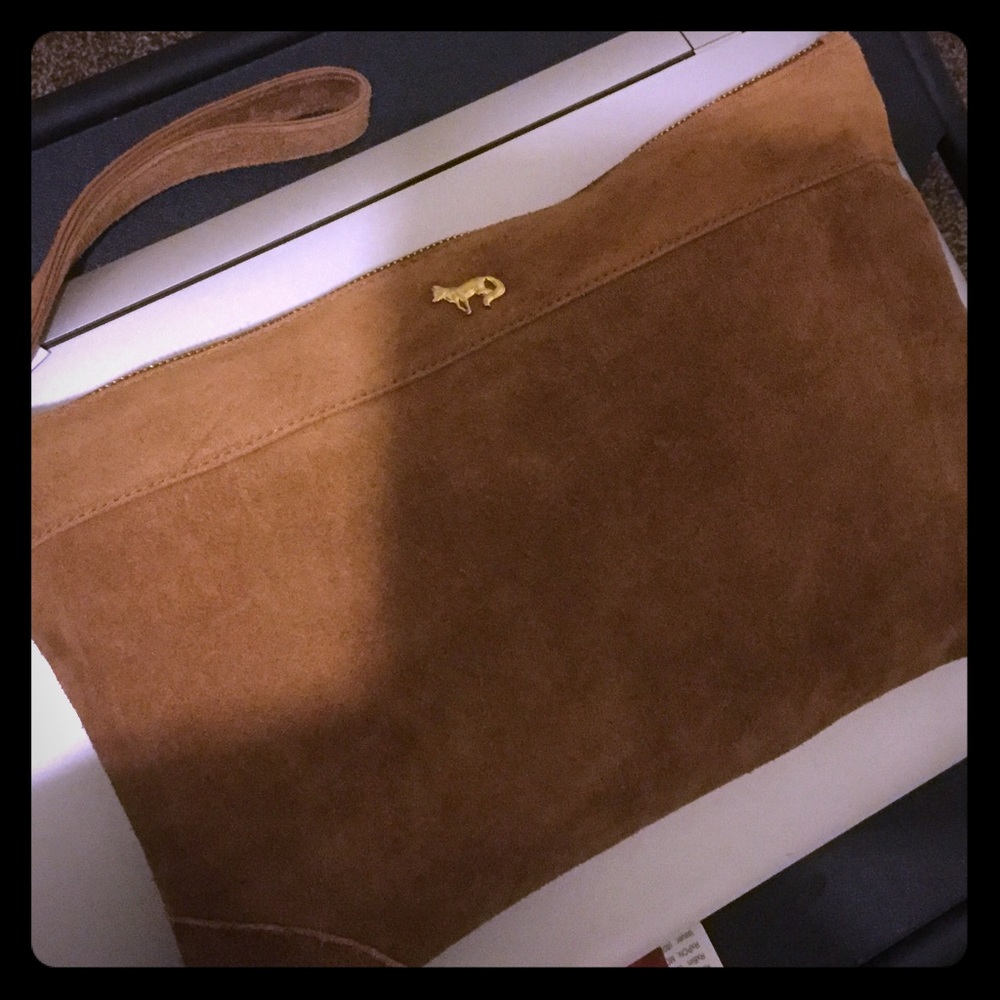 Emma Fox Leather Clutch