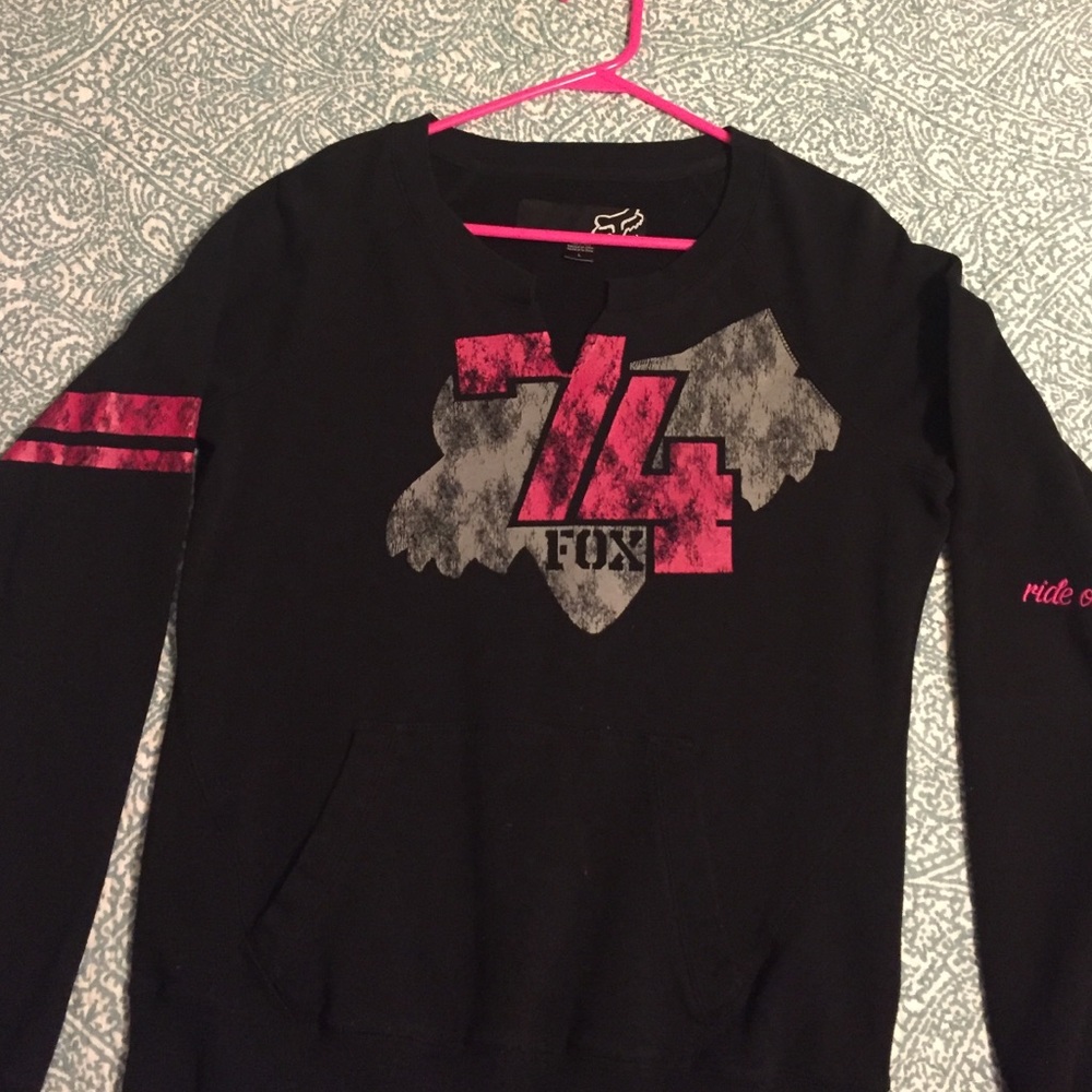 Fox Racing sweatshirt black pink
