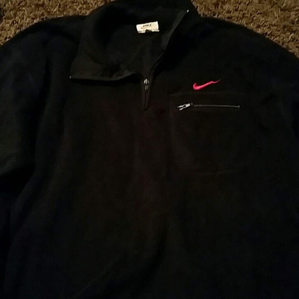 Mens size L Nike part zip fleece sweatshirt
