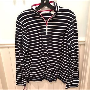 Orvis striped quarter zip