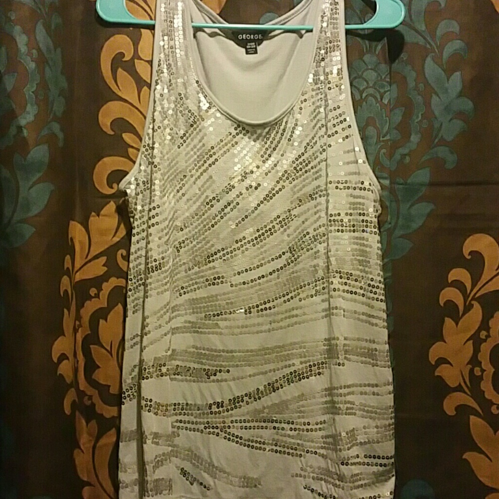 Silver and grey tank