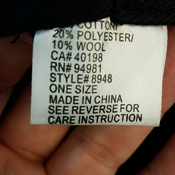 5 4 30  Black and white print fedora - Picture 5 of 6