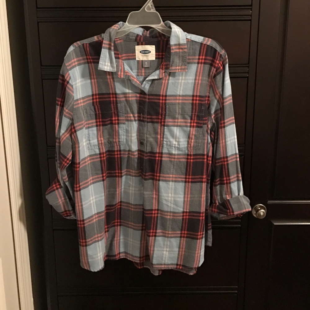 Old Navy 1/2 button down flannel