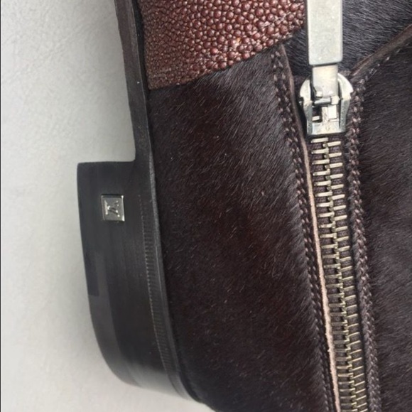 Rare Louis Vuitton Exotic Tri-Leather Dress Shoes - Picture 3 of 4