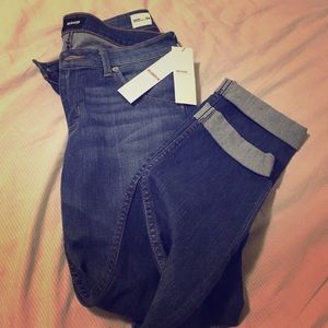 Hudson jeans Bacara, crop straight cuffed-NWT- 28