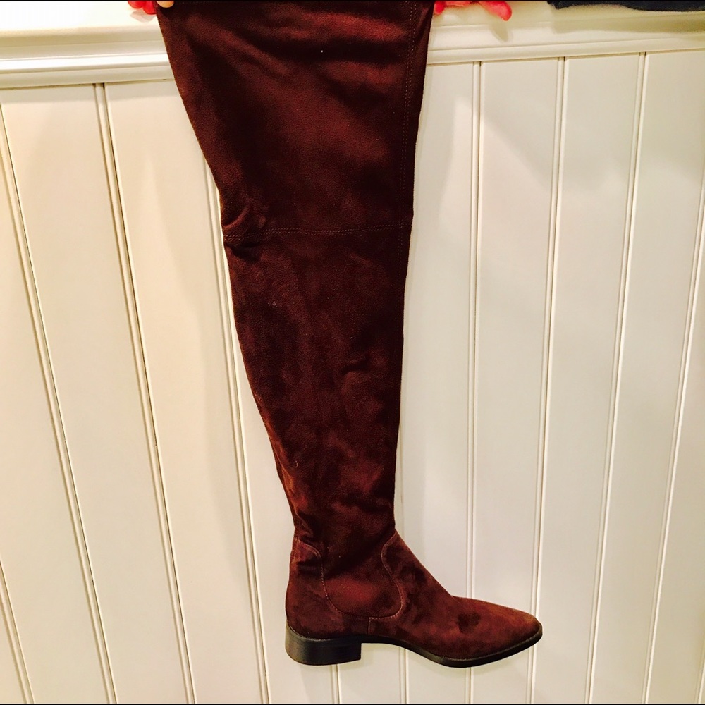 HP 💕Over-the-knee brown suede boots