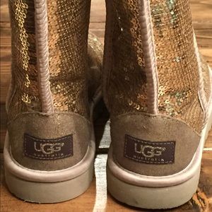 Sequin ugg boots