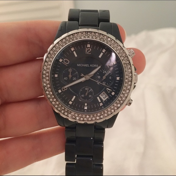 Grey Ceramic Michael Kors Watch MK5380 main image 3
