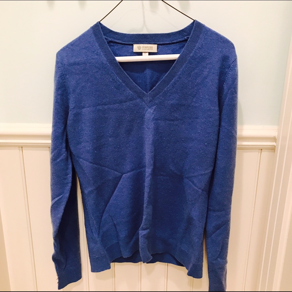 Blue cashmere sweater