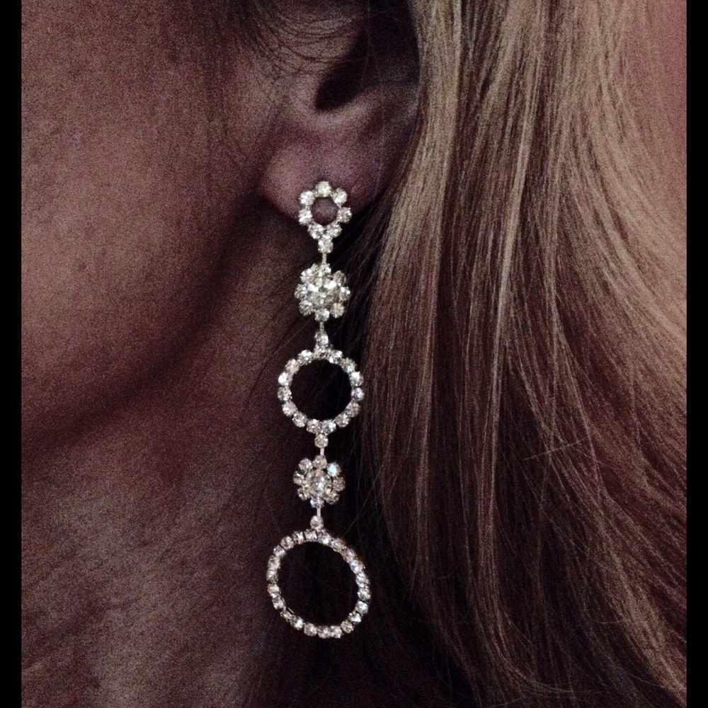 Crystal earrings from Nordstrom