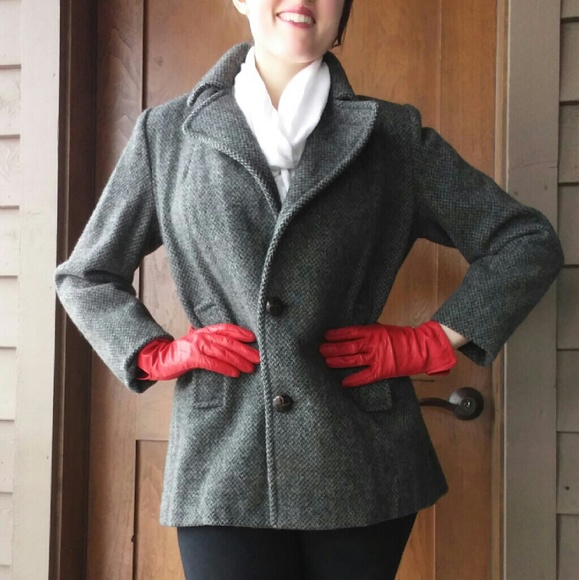 Mackintosh Jackets & Blazers - Vintage Mackintosh Gray Wool Pea Coat