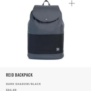 NWT Herschel Reid Backpack Dark Shadow/Black