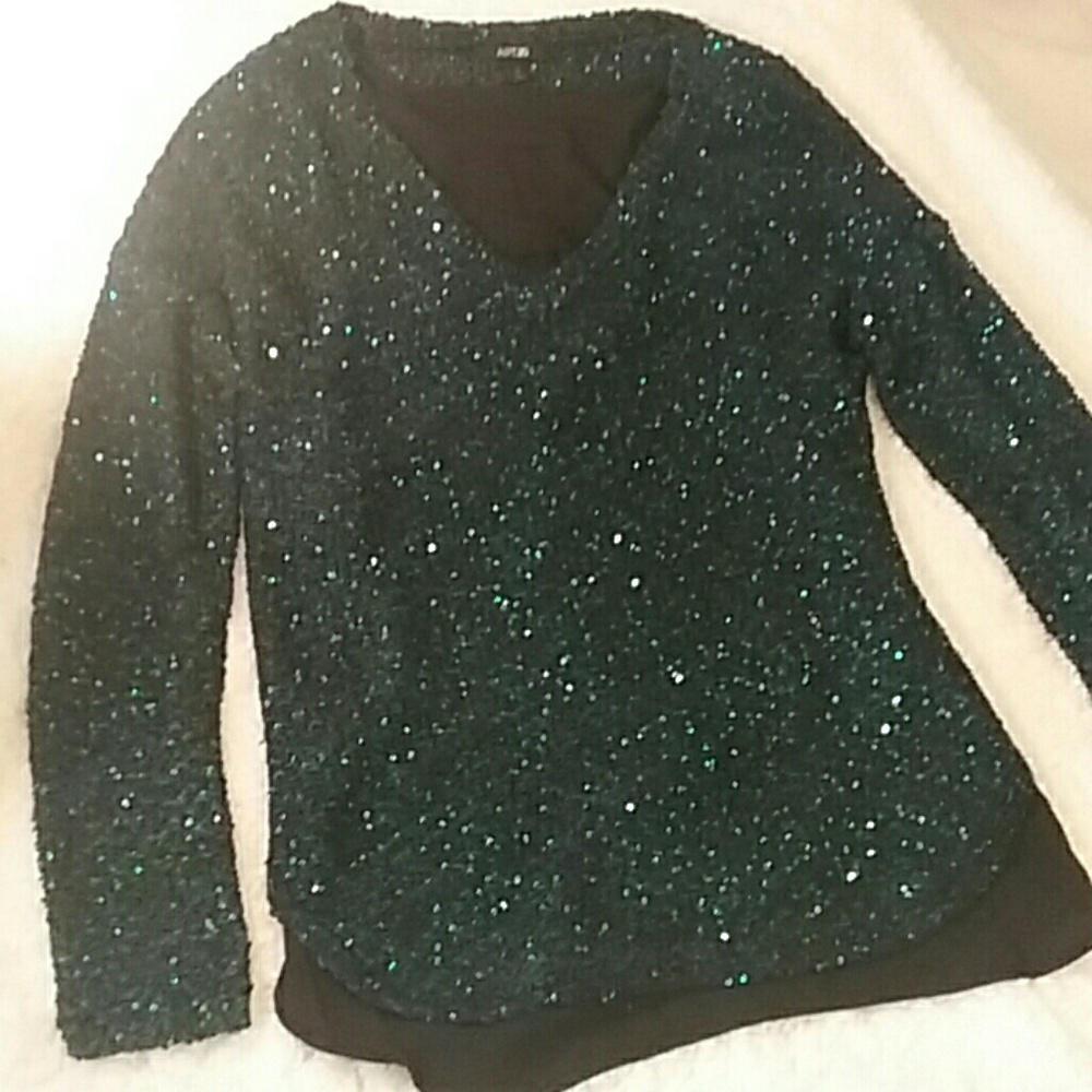 APT.9 SEQUINED SWEATER