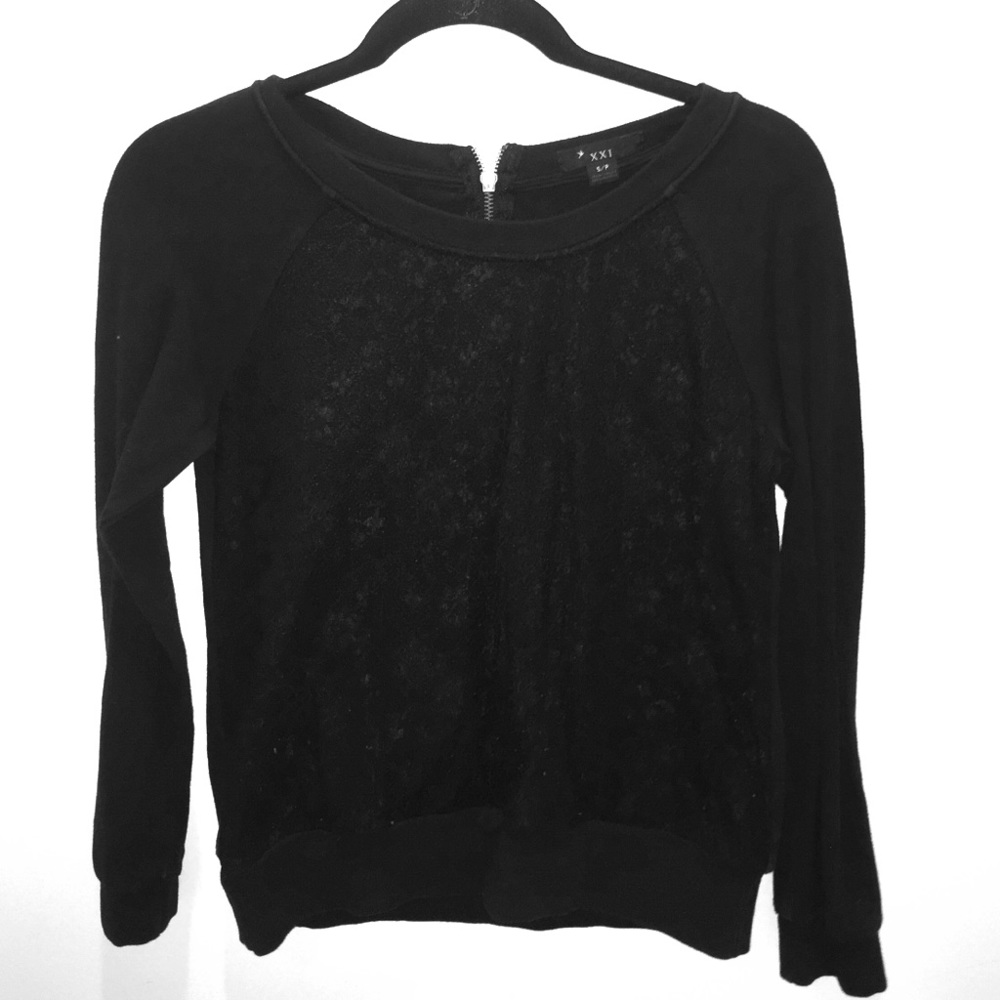 Lace Crew Neck