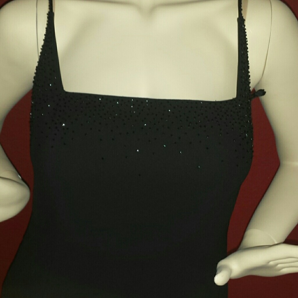 Jones New York Beaded Black Cocktail Dress NWT - Picture 2 of 3