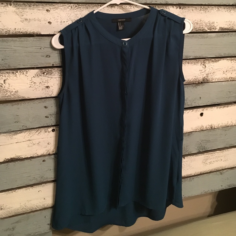 Forever 21 Emerald Green Blouse