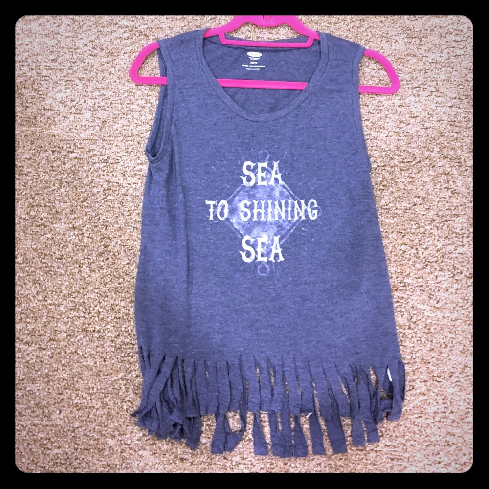 Old navy fringe shirt