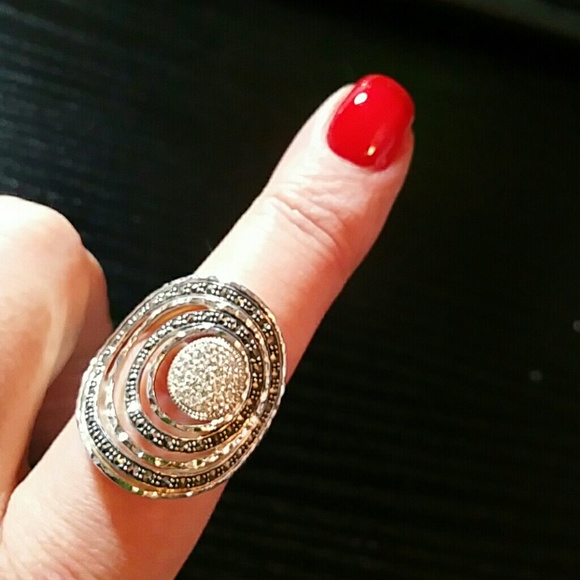 Judith Jack Jewelry - 🔥HOST PICK🔥 Judith Jack Marcasite Saddle Rg SZ 9