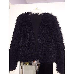 Faux Fur Fuzy Cropped Sweater