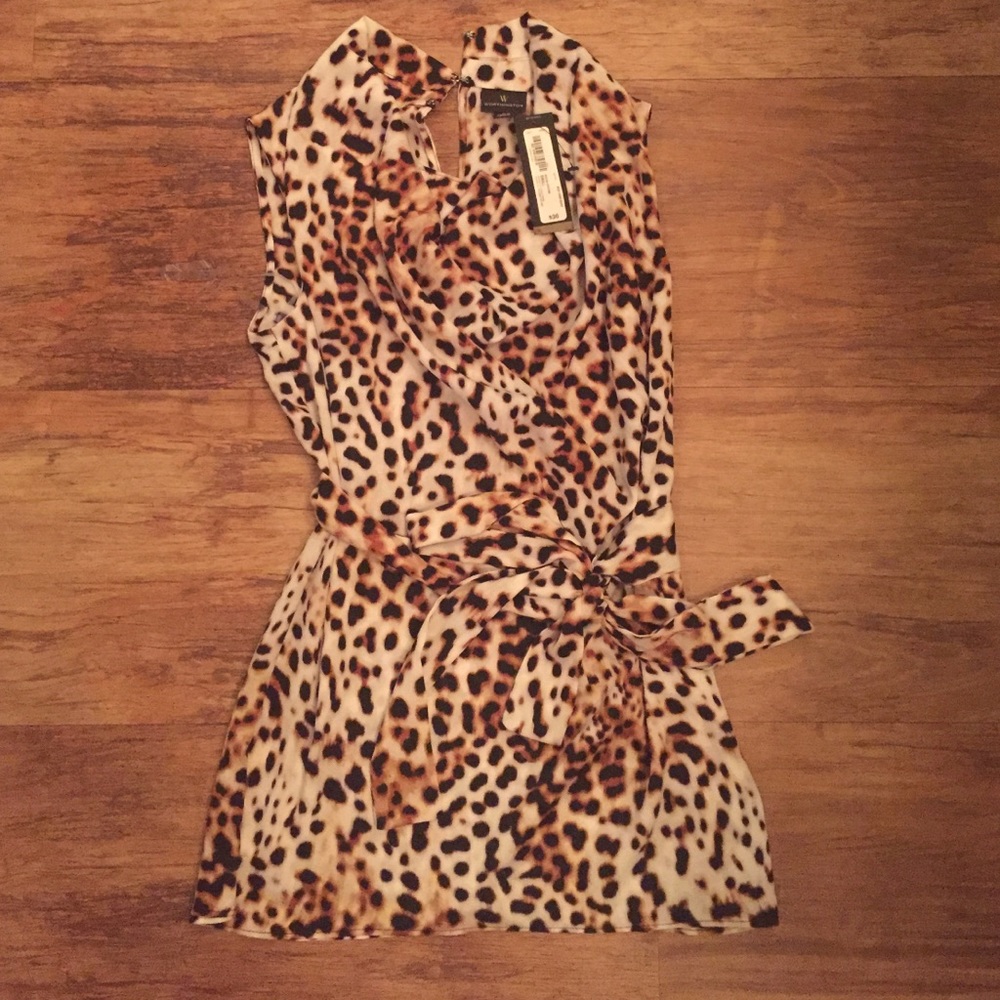 Cheetah shirt with belt