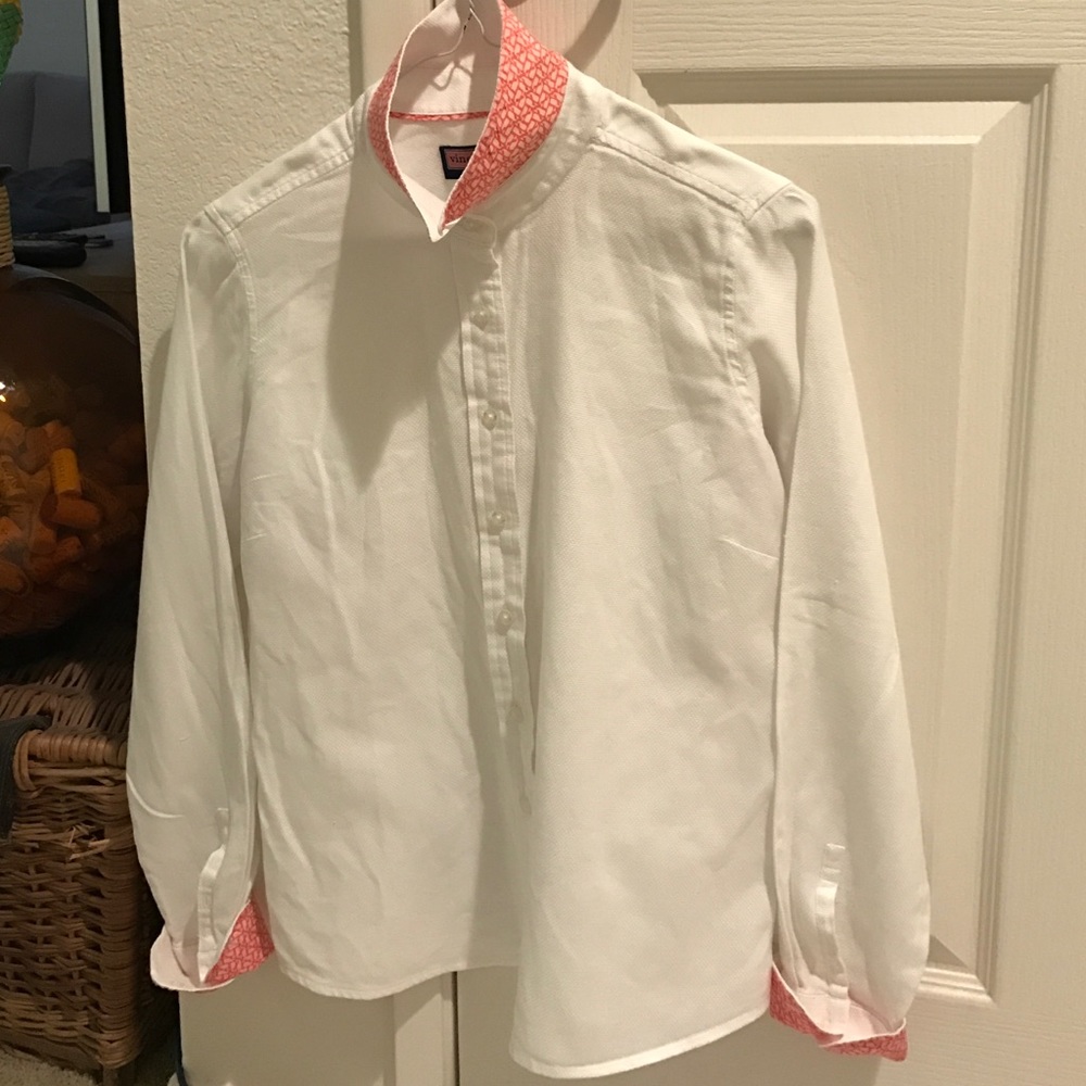 sconset shirt puzzle whale on collar & cuffs