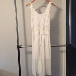 Brand new Helmut Lang white jersey dress