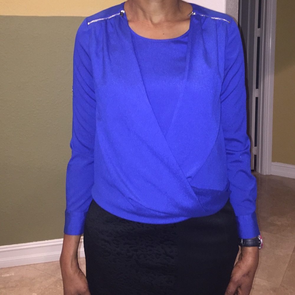 Royal blue Calvin Klein blouse