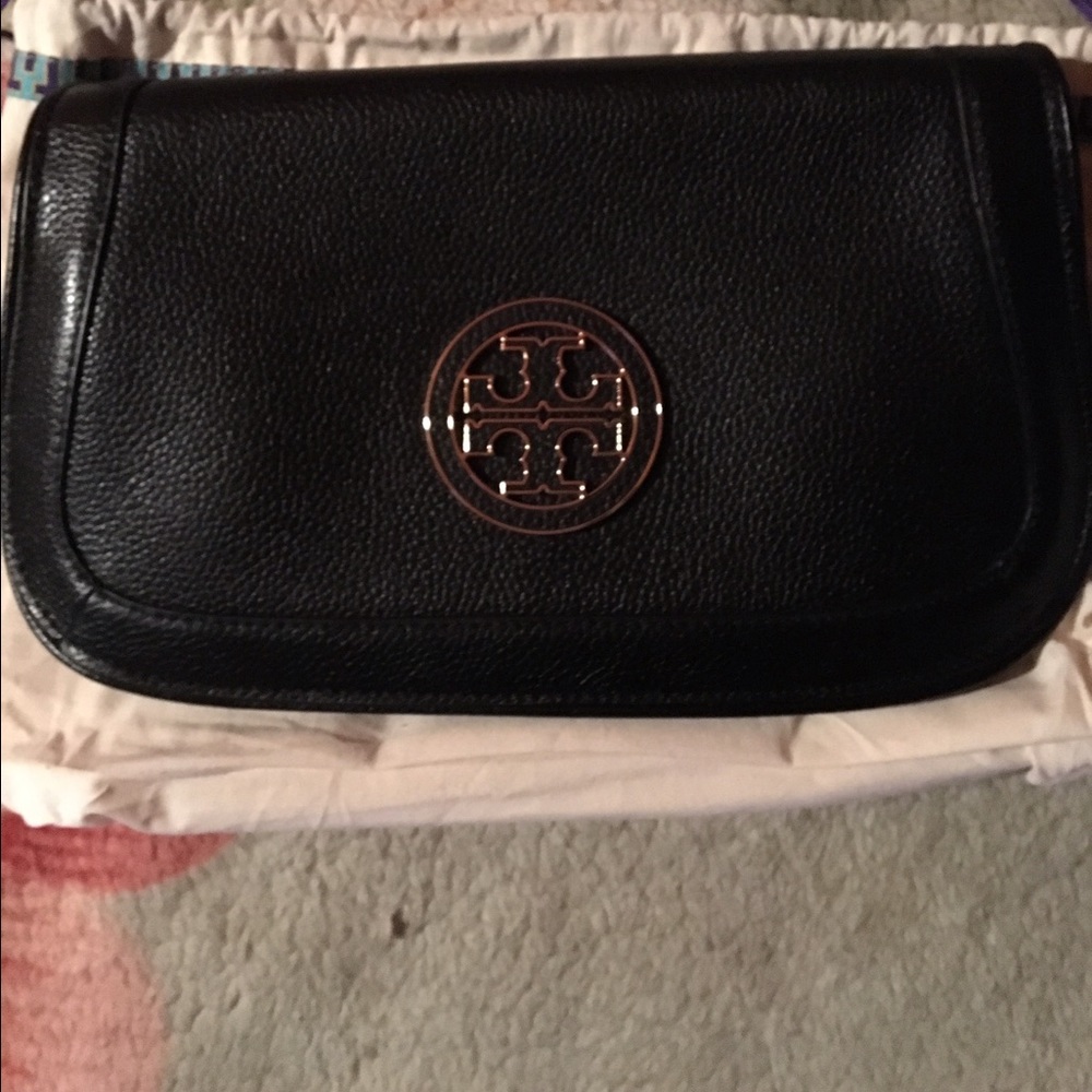 Tory Burch Black Amanda Crossbody/Clutch