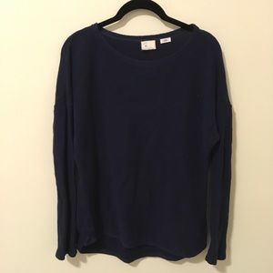 Anthro Postage Stamp Navy Knit Long Sleeve Shirt Anthro Postage Stamp Navy Knit Long Sleeve Shirt