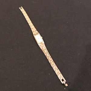 Gold and silver seiko watch